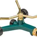 Orbit 58257N Lawn and Garden 3-Arm Metal Sprinkler with Wheel Base