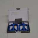 FIFTY-FIFTY Mountain Bike Pedals, Non-Slip MTB Nylon Composite, 9/16" Bicycle Pedals, Lightweight and Wide Flat Platform