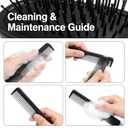 5 Pieces Pocket Comb  2-in-1 Cutting Comb, Fine Tooth Combs for Men & Women  Professional Black Barber Styling Tool for Detangling, Beard Grooming, and Wet Hair