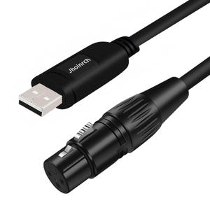 USB to DMX Interface Adapter Cable with FT232RNL Chip Support Freestyler/QLC+/ Dmxcontrol/MagicQ
