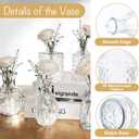 Petal Petite Glass Vase Set of 12 Clear Glass Bud Vases, Mini Vintage Flower Vases for Wedding Centerpieces & Table Dcor, Champagne Vases in Bulk for Single Stem, Home and Office Decor