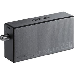 ASUS 2.5Gbps Ethernet Over Coax Adapter (MA-25 1 Pack), MoCA 2.5, High Speed Internet, Mesh Backhaul, TV Streaming, MPS Security, Wall-Mountable