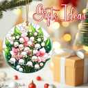 Christmas Ornaments, Flower Ornament, Christmas Tree Decorations, Holiday Ornaments, Gifts for Flower Lovers, Holiday Party Gifts, and Xmas Gift Ideas - Lily of The Valley