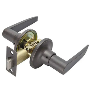 Privacy Matte Black Lever Door Handles For Bedroom Doors T6411 Series