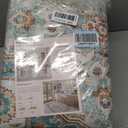 LOONGRUG 8x10 Area Rugs Washable Vintage Boho Living Room Rug Teal Brown