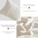 SE SOFTEXLY Muslin Pillowcases King Size 100% Cotton, 2 Pack Linen Like Pillow Shams with Envelope Closure, Ultral Soft and Breathable Pillow Case Covers, White, 20" X 36", No Filling