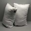 ACCURATEX Pillows Queen Size Set of 2, Hybrid Shredded Memory Foam Pillow[Adjustable Loft], Fluffy Down Alternative Fill Removable Cotton Cover, Firm Supportive Pillow for Side Back Sleepers (White)