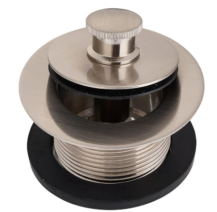 Bath tub Drain Kit 1-7/8" 1-1/2-11.5NPSM Brushed Nickel tub Drain Strainer,All Brass