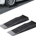 Donext Ramps Low Profile Plastic Car Service Ramps 3 Ton Truck Vehicle - 2 Pack