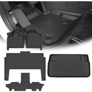 for Dodge Grand Caravan Floor Mats 2011-2021(7 Seat),Car Mats for Dodge Grand 7 Seat Caravan All Weather Floor Mats Cargo Floor Liner Accessories 2011-2021