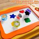Large Magnetic Drawing Board Toddler Toys for 3 4 5 6 Year Old Kids Girls Boys, Doodle Board Montessori Preschool Educational Travel Toys Gifts for 3 4 5 6 Year Old Etch Sketch Erasable Writing Pad