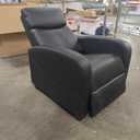 Sweetcrispy Massage Recliner Chair for Adults, Adjustable Home Theater Seating with Lumbar Support for Living Room, Modern Fabric Reclining, Black