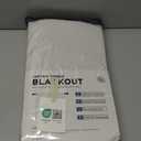 INOVADAY 100% Blackout Curtains for Bedroom, Black Out Curtains 84 Inch Long, Clip Rings Linen Blackout Drapes, Thermal Insulated Room Darkening for Living Room, 2 Panels - Beige,W50xL84