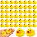 Rubber Ducks Bath Toys 50PCS Mini Ducks Bulk for Kids Baby Shower Decorations Birthday Party Favors Gift Classroom Summer Beach Pool Activity Carnival Game