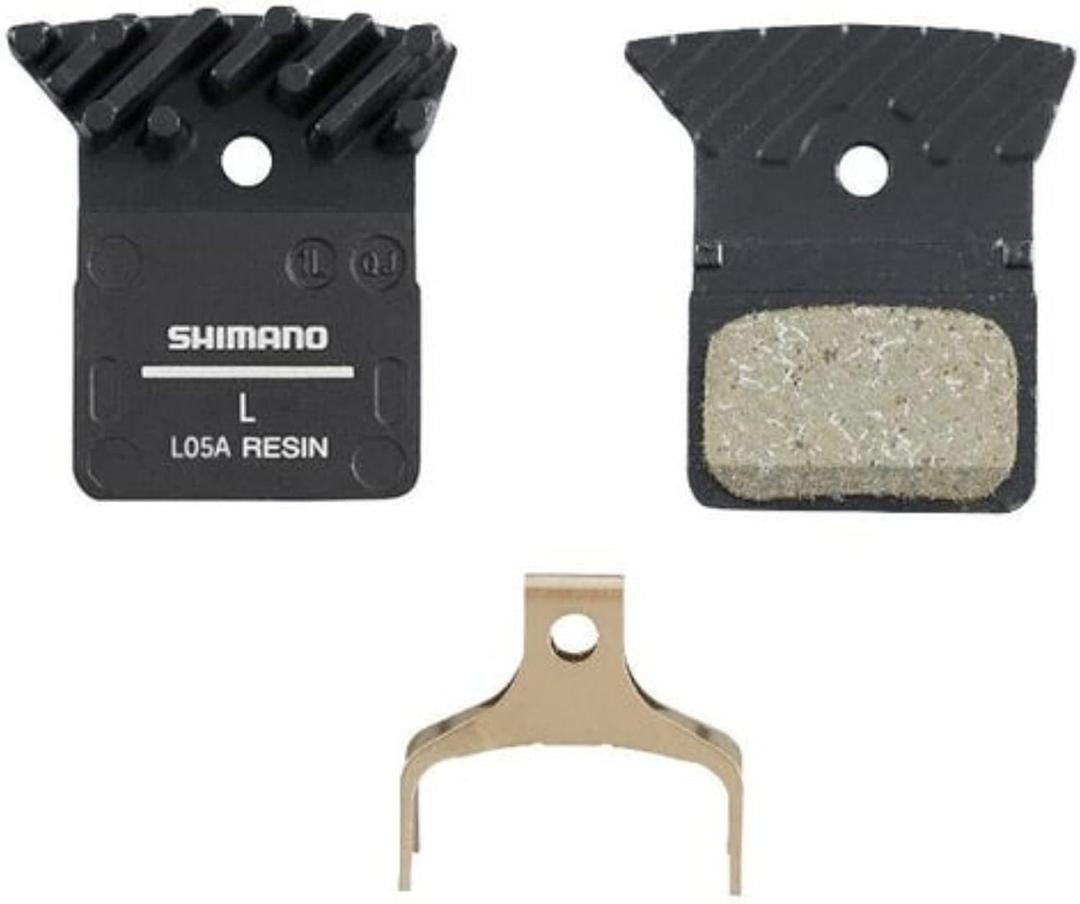 SHIMANO BRBX Pads + spg Alloy Back Resin L05A w/Fin Black one Size