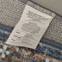 Runner Rug 28, Vintage Boho Rug,Ultra-Soft Low Pile, Washable, Non Slip,Stain Resistant Printed Carpet for Hallway Kitchen Living Room Bedrooms Playroom Office, Blue/Navy