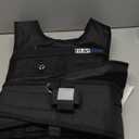 RUNmax Run Fast 20lb Weighted Vest (without Shoulder Pads, 20lb), Black