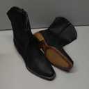 DREAM PAIRS Women's Cowboy Cowgirl Western Ankle Boots Low Chunky Heels Square Toe Fall Short Booties Shoes 8.5