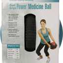 AEROMAT Dual Grip Power Medicine Balls for Abdominal Training and Rotational Movements - 9" Diameter - Weights Color-Coded, 9cm/12-Pound