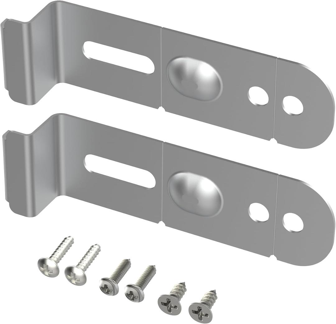 DD94-01002A Dishwasher Assembly Install Kit, Fits for Samsung Dishwashers Mounting Bracket, Replaces AP4450818 2077601 PS4222710 EAP4222710 for Granite or Countertops, 2 Brackets & 6 Screws