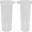 BESTOYARD Acrylic Ice Cylinder and Fruit Infuser for 1 Gallon Drink Dispenser with Pulp Filter Compatible with Glass and Square Beverage Containers 9.29 Inch