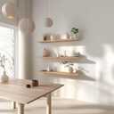 GXYAWPJ 36 Inch Floating Shelves for Wall Rustic Light Wood Wall Shelves for Bedroom Set of 4