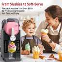 Slushie Machine: No Ice Needed All-in-One Slushy Maker for Home, Real-Time Temp Display, Auto-Clean, 6 Preset | Frozen Margaritas, Cocktails, Frapps, Ice Cream, Smoothies, Milkshakes,Summer Parties