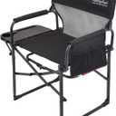 SUNNYFEEL Directors Chair Foldable with Side Table, Heavy Duty Camping & Lawn Chair with Cup & Phone Holder, Breathable Mesh, Side Pocket & Carry Bag, 300 lbs, 1 Pack, 19.3" W x 22.8" D x 34.6" H