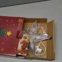 Christmas Tree Topper Lighted Star with Built-in 10 Replaceable Bulbs, 9.5 Clear Five-Pointed Star Tree Topper Plug in for Indoor Office Xmas New Year Holiday Tree Decoration, Warm White