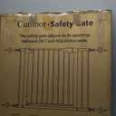 Cumbor 29.7-40.6" Baby Gate for Stairs, Mom's Choice Awards Winner-Dog Gate for Doorways, Pressure Mounted Auto-Close Pet Gates for Dogs Indoor, Safety Child Gate with Easy Walk Thru Door, White