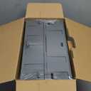 Elevated Dog Bowls for Large Dogs 5 Adjustable Heights 7.5"-15.4", 2 X-Large 10 Stainless Steel Bowls, Heavy Duty Raised Dog Bowl Stand Foldable Pet Feeder for Dogs Shoulder Height Over 15, Grey