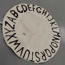 Topotdor Round Kids Play Rug Alphabet Nursery Area Rug Extra Large Soft Crawling Play Mat for Children Toddlers Bedroom (47 inch, White) (3'11" (Round))