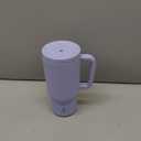 Meoky 40 oz Tumbler with Handle and Straw: Stainless Steel Insulated Tumbler with Lid and Straw - 100% Leak Proof Tumbler for Car Cup Holders - Travelers Commuters Workers, Purple 