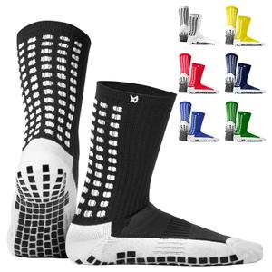 Lux Dual Grip Socks - Soccer Grip Socks for Men and Women. GripArray Performance & Comfort