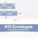 500#10 Double Window Security Envelopes, PANDRI NO.10 Self-Seal Window Envelopes Designed for QuickBooks Invoices, Business Statements & Documents - Number 10 Size 4 1/8 Inch X 9 1/2 Inch - 24 LB