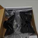 Yaeccc Pair of Speaker Wall Mounts, Universal Bookshelf Speaker Mounting Bracket,66 Lbs Max Capacity, Black