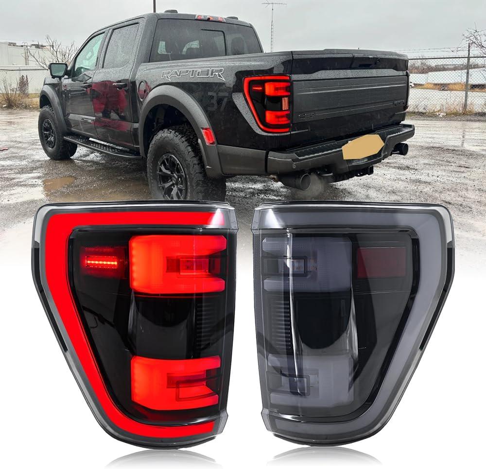 T T-ABC F150 Tail Light Assemblies Full LED 2021-2024