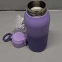 Momcozy Portable Milk Warmer for Travel  Dual Heating Modes for Breast Milk & Water, Portable Bottle Warmer with Fast Heating & Long Battery Life, 17 Ounces Large Capacity, Purple