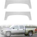 2PCS Wheel Arch Repair Panel Compatible with 2007-2014 Chevy Chevrolet Silverado 1500 2500HD 3500HD Truck Bed Rear Upper Wheel Arch Patch Quarter Panels Replacement Driver & Passenger Side (Silver)