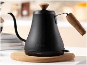 Bodum 27oz Bistro Gooseneck Electric Water Kettle, Pour Over Coffee & Tea, Stainless Steel, Matte Black