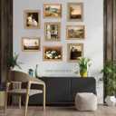 Vintage Wall Art Decor Prints Farmhouse Wall Decor Nature Landscape Flower Botanical Painting Poster, Vintage French Country Wall Art Prints Rustic Cottagecore Decor Retro Aesthetic, Moody Gallery Wall Art for Home Bedroom Set of 8(8x10inch Unframed) (style1)