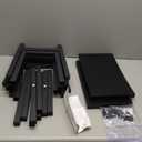 Amazon.com: HOOBRO Bar Stools, Set of 2 Bar Chairs, 23.6 Inch Saddle Stools, Kitchen Counter Stools with Footrests, Industrial for Dining Room, Kitchen, Counter, Black BB02MD01 : Home & Kitchen