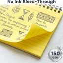 Koogel 400 Count Spiral Index Cards 4x6, 8 Pack of 8 Colors Ruled Flash Cards with Waterproof Cover for Studying, Note Taking Office Organization, College & School Supplies, (50 Sheets Each)