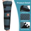 Knee Immobilizer Leg Brace Stabilizer for Post Surgery Recovery,Knee Fractures,Instability, ACL,MCL,Meniscus Tear,Arthritis,Displacement Recovery,23.5" Length Universal