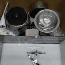 Electric Spice and Nut Grinders - 3 Stainless Steel Blades, 1 Filter, 1 Brush - 500W Grinder for Kitchen Dry Use (Black)