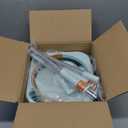 Spin Mop and Bucket with 2 Microfibra Replaceable Mop Pads, Self Separation Dirty and Clean Water System Self Wringing 360 Rotating Square Mop-Head (1 Bucket + 52'' Mop + 2 Microfibra Pads)