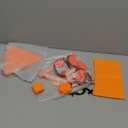 Soulchen 19 Pcs Blaze Orange Safety Panels Set 4 Triangle Magnetic Panel 2 Mesh Safety Board with Reflective Strips 12 Magnet Buttons 1 Storage Bag Hunting Blind Accessories for Outdoor Blinds Tents