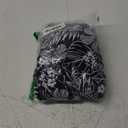 Tempt Me Two Piece Tankini Bathing Suits for Women Halter Bandeau Swim Top with Bottom Flyaway Tummy Control Swimsuit (XX-Large, Black White Floral)