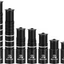 BUCKLOS Bike Stem Riser Extender MTB, 1-1/8" 28.6mm Bike Fork Stem, Handlebar Stem Aluminum Adapter for Mountain Bike, Road Bike, MTB, BMX (70mm)