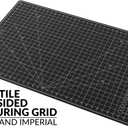 XNM Premium Self Healing Cutting Mat - 24 Inches by 36 inches - A1, 3 Layer Quality PVC Construction - Dual Sided, Imperial and Metric Grid Lines - Perfect for Cutting, Sewing, and Crafts